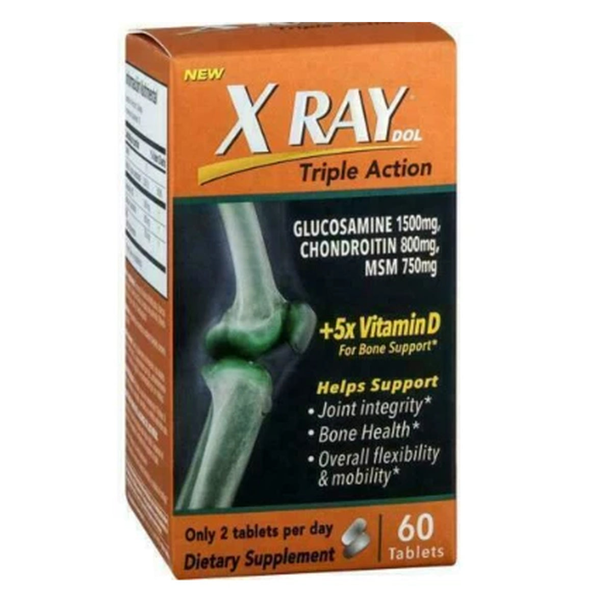 XRay GEN01321A Triple Action Joint Supplement with Vitamin D - 60 Tablets