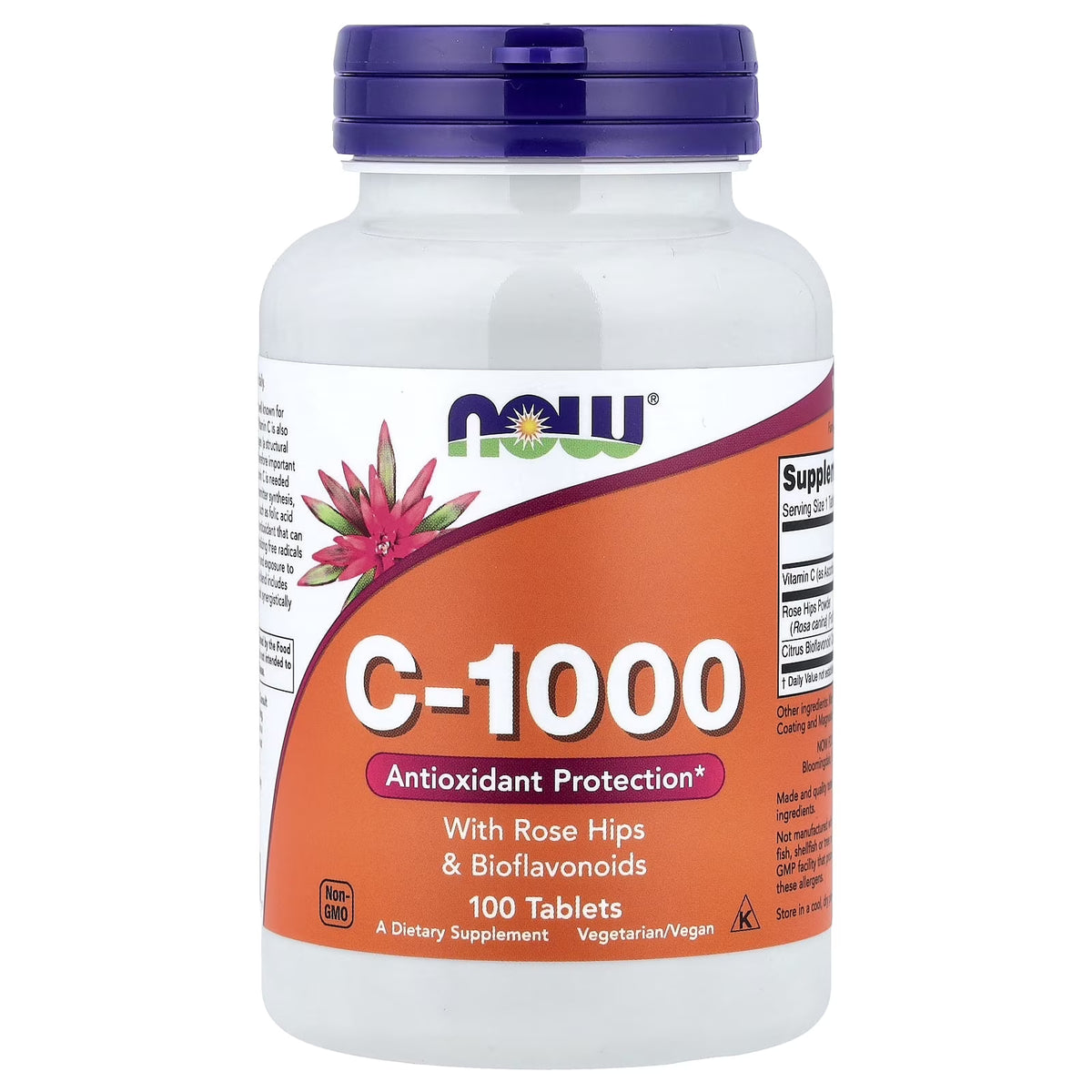 NOW Foods Vitamin C-1000 – 100 Veg Capsules
