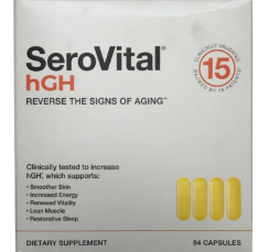 SeroVital HGH dietary supplement box, 84 capsules