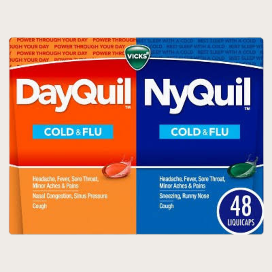 Vicks DayQuil + NyQuil Cold & Flu LiquiCaps Combo, 48 ct