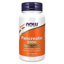 NOW Foods Pancreatin 10X 200 mg – 100 Capsules
