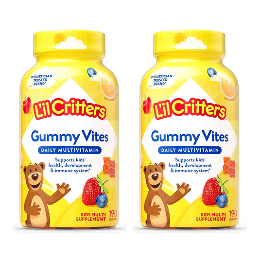 L’il Critters Gummy Vites Daily Multivitamin for Kids, 190 Gummies Each, 2-Pack